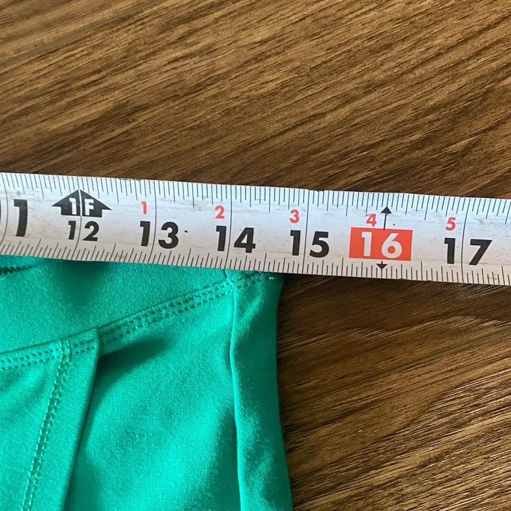 Betabrand Sassiest Crop Pant Green Skirt Overlay Size M. - Picture 5 of 10